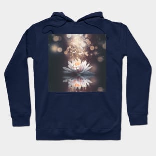 Magical Lotus Flower and Dragonflies Hoodie